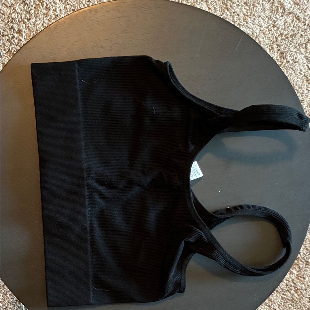 Bozzolo Black Crop Top